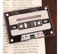 Voice Recording Greeting Card, 60-Second Recordable Cassette Tape Message Recorder for Valentine's Day, New Year, Birthday Christmas, Reusable Sound Card for Personalized Gift (G)