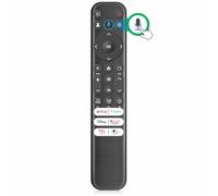 Voice Remote Replacement for TCL Android, Google Smart TV Remote, Compatible with QM8, QM7, Q7, Q6, Q5, S5, S4, S3 Series, 6 Shortcuts Prime, Netflix, YouTube