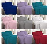 Voice7 100% Egyptian Cotton Oxford Pillow Cases 8 Colors - Percale Hotel Quality 200 Thread Count (Cream)