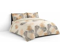 Voice7 4 Piece Printed Complete Bedding Set King Size - Duvet Cover, Fitted Sheet & 2 Pillowcases - Easy Care Soft Microfibre Bed Sets for All Season Comfort (Minka)