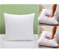 Voice7 Duck Feather Cushion Inserts 40 x 40 CM - 100% Cotton Down Proof Cover, Extra Soft Hypoallergenic Cushions Inner Pads Fillers (16 x 16 inches, Pack-2)