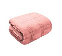 Voice7 Velvet Weighted Blanket Extra Warm 8KG For Adults, Soft Touch Sherpa Microfibre Throw for Sleep Relief Blankets (150 x 200 cm, Blush Pink)