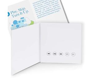 VoiceGift PLAY - Screen-Free Voice Recorder and Audio Playback Device (White | 2-Hours Audio Playing Card)