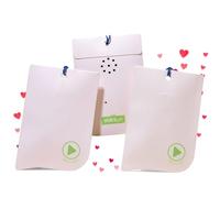 VOICEGIFT Recordable Gift Tags with String - 60 Seconds Multi-Message Voice Recorder - Ideal for Special Occasions and Personalized Messages -3 Pcs | Seashell