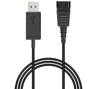 VoiceJoy Quick Disconnect to USB Adapter for Jabra GN Headsets and workable for Jabra Link 230