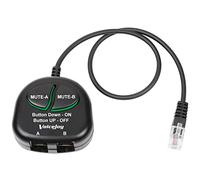VoiceJoy Telephone Training Adapter Y Splitter+2 Mute Buttons for Headset for Nortel Meridican, Norstar, Avaya, Ashtra, Mitel, Polycom, Ge and Other IP Phone