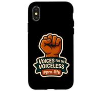 Voices For The Voiceless Pro-Life Unborn Pro Life Vintage Case for iPhone X/XS
