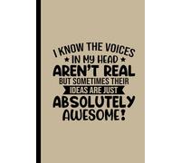 Voices in My Head Blank Journal: Lined Notebook 120 pages Gift for Family Friends Coworkers
