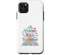 Voices Rise Together Communication Awareness Design Case for iPhone 11 Pro Max