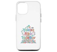 Voices Rise Together Communication Awareness Design Case for iPhone 12/12 Pro