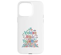 Voices Rise Together Communication Awareness Design Case for iPhone 15 Pro Max