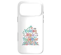 Voices Rise Together Communication Awareness Design Case for iPhone 17 Pro Max