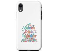 Voices Rise Together Communication Awareness Design Case for iPhone XR