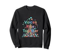 Voices Rise Together Communication Awareness Design Sweatshirt