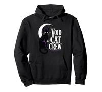 Void Cat Crew Moon Feline Pullover Hoodie