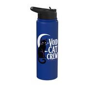 Void Cat Crew Moon Feline Stainless Steel Insulated Water Bottle