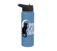 Void Cat Crew Moon Feline Stainless Steel Insulated Water Bottle