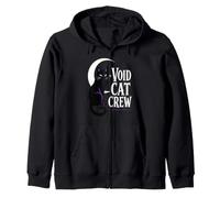 Void Cat Crew Moon Feline Zip Hoodie