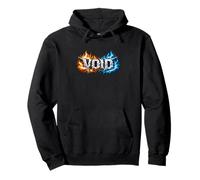 Void Flame Typography Pullover Hoodie