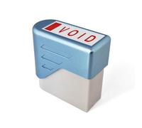 Void Rubber Stamp Self Inking Bold Red Ink Text Business Office Self Stationery Inking Kit Document
