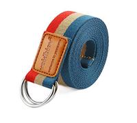 voidbiov D-Ring Buckle Yoga Strap 1.85 or 2.5M, Durable Cotton Adjustable Belt Perfect for Holding Poses, Improving Flexibility and Physical Therapy(3 Colors)