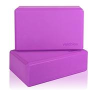 voidbiov High Density Eva Foam Yoga Blocks set, Eco- Friendly Yoga Bricks 9"x 6"x 3" x 2 Pack,Ideal for Yoga Pilates Provides Stability Balance And support, Great for Workout, fitness& Gym (Purple)