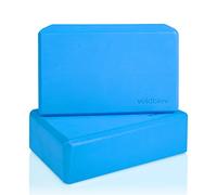 voidbiov High Density Eva Foam Yoga Blocks set, Eco- Friendly Yoga Bricks 9"x 6"x 3" x 2 Pack,Ideal for Yoga Pilates Provides Stability Balance And support, Great for Workout, fitness& Gym (Blue)
