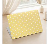 Voidborne Compatible with MacBook Pro 13 inch Case 2026-2016 A2338 M1 A2251 A2289 A2159 A1989 A1708 A1706,Matte Leather Hard Shell Protective Case for Pro13 inch + Keyboard Cover,Yellow Polka Dots