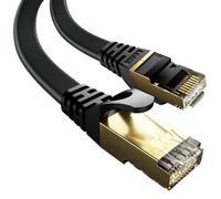 VOIETOLT Cat 8 Ethernet Cable 7Meter, Flat High-Speed 40Gbps/2000Mhz Internet Cable Gigabit Network Cable RJ45 STP LAN Patch Cord