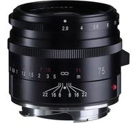 Voigtlander 75mm f2.8 VM Apo-Skopar Lens for Leica M - Black