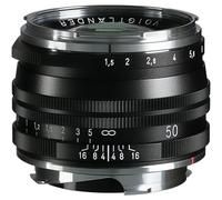Voigtlander 50mm f1.5 II VM ASPH Vintage Line Nokton Black MC Lens