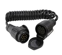 Voilamart 3M 13 Pin Trailer Extension Coiled Cable 13 Core Male & Female Connector Plug Wiring Harness Adaptor