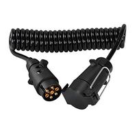 Voilamart 3M 7Pin Trailer Extension Cable with Trailer Adapter Plug Socket Connector,7 Core Extension Cable Lead RV Electrical Wiring Cable Connector for Towing Caravan Truck(Male to Female)