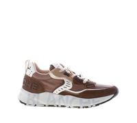 VOILE BLANCHE men shoes Club01 sneaker Dark brown suede fabric taupe suede