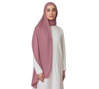 Voile Chic Breathable Modal Hijab Scarf for Women - Premium Lightweight Head Scarf Wrap - Dusty Rose