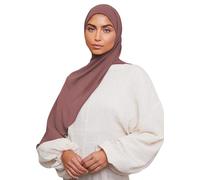 Voile Chic Premium Chiffon Hijab Scarf for Women - Non-Slip Islamic Head Scarf Wrap Hijabs - Dusty Rose