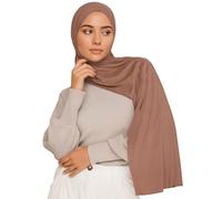 Voile Chic Premium Jersey Hijab Scarf For Women - Islamic Head Scarf Wrap Hijabs - Dark Taupe