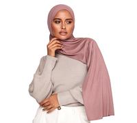 Voile Chic Premium Jersey Hijab Scarf For Women - Islamic Head Scarf Wrap Hijabs - Dusty Rose