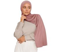 Voile Chic Premium Jersey Hijab Scarf For Women - Islamic Head Scarf Wrap Hijabs - Dusty Rose