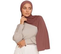 Voile Chic Premium Jersey Hijab Scarf For Women - Islamic Head Scarf Wrap Hijabs - Mocha