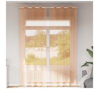 Voile Curtain 140x260cm Terracotta Sheer 100% Polyester Eyelet 2pcs Lightfilter