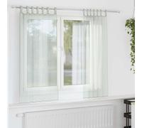 Voile Curtain Panel 100% Polyester Light Grey Rod Pocket Sheer Minimalist Living