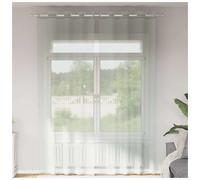 Voile Curtain Panel 140x300 cm Light Grey 2pcs Eyelet Sheer 100% Polyester Home