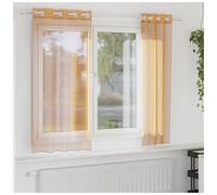 (orange, 140 x 175 cm) vidaXL Voile Curtains with Grommets 2 pcs Apple Green 140x225 cm net curtain