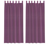 (purple, 140 x 175 cm) vidaXL Voile Curtains 2 pcs net curtain sheer curtain