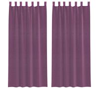 (orange, 140 x 245 cm) vidaXL Voile Curtains 2 pcs net curtain sheer curtain