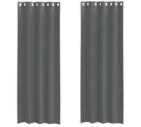 (dark grey, 140 x 225 cm) vidaXL Voile Curtains with Grommets 2 pcs Apple Green 140x225 cm net curtain