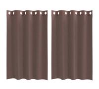 (brown, 140 x 175 cm) vidaXL Voile Curtains with Grommets 2 pcs Apple Green 140x225 cm net curtain