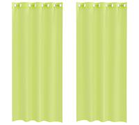 (apple green, 140 x 245 cm) vidaXL Voile Curtains with Grommets 2 pcs Apple Green 140x225 cm net curtain