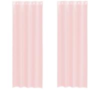 (light pink, 140 x 300 cm) vidaXL Voile Curtains 2 pcs net curtain sheer curtain